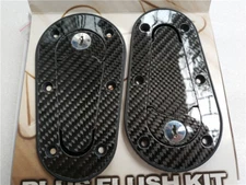 Racing Car Carbon Fiber Hood Pin Plus Flush Mount latch Kit Lock With Keys US TD