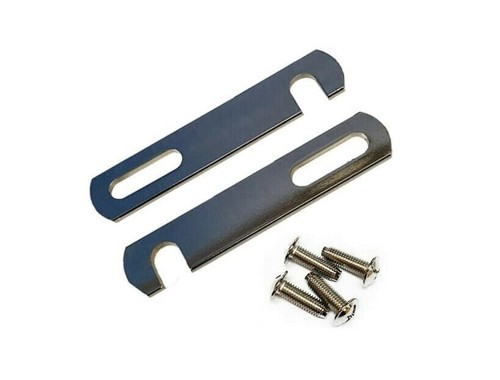 Divan Bed Base Connecting Link Bars Silver Nickle Plated Bar & Bolts 98-200mm - Picture 2 of 3