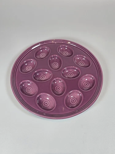 Fiestaware HEATHER Deviled Egg Tray Plate Platter Purple HLC Homer Laughlin