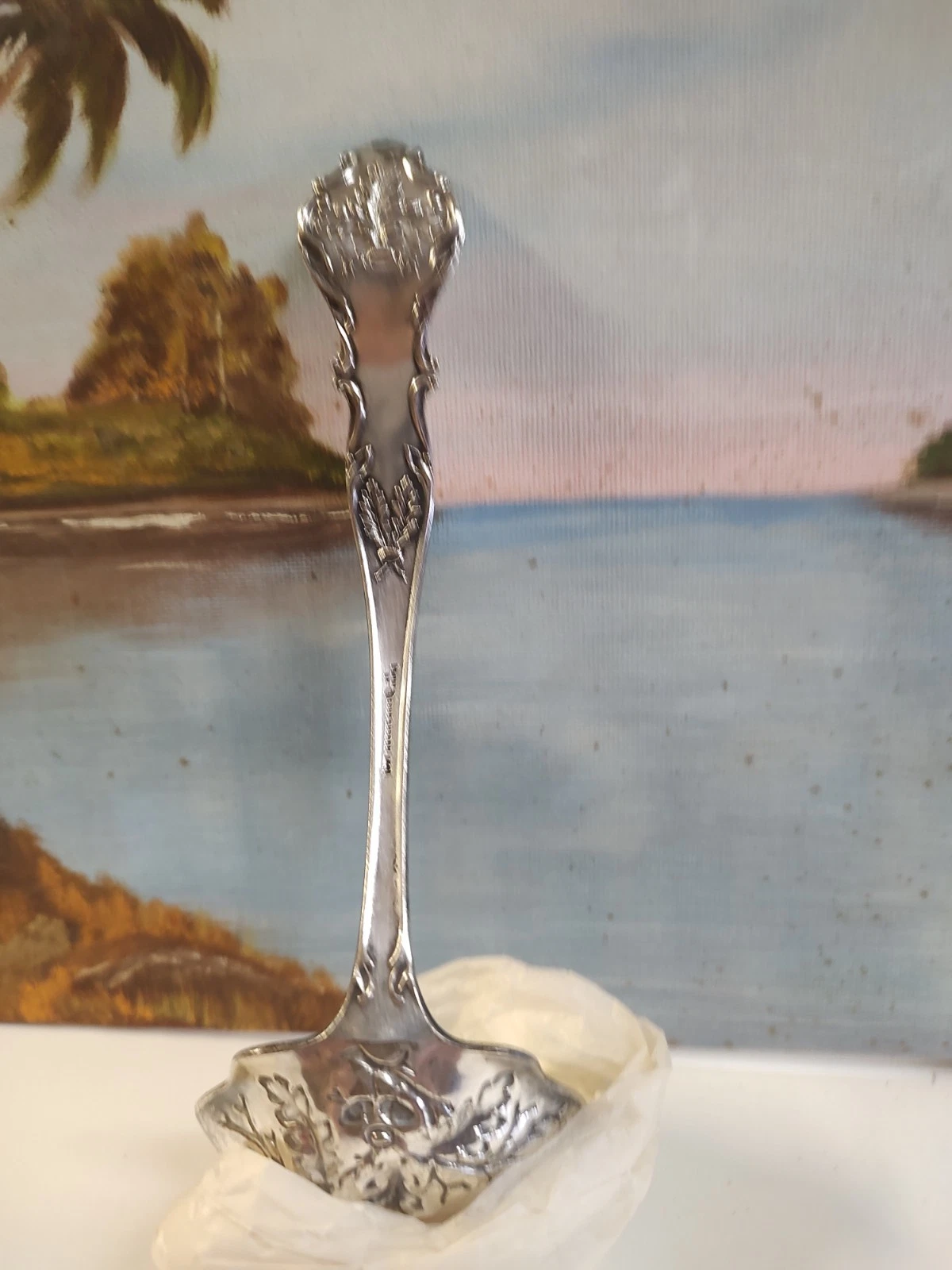 1847 Rogers Bros. 1906 Charter Oak 7" Silver Plated Gravy/Sauce Ladle
