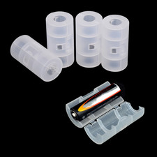 4Pcs/Set AA Battery to Size C Cases Box Adapters Converter Holder Switcher
