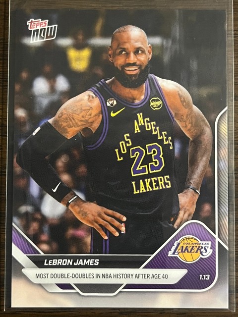 2025-26 Topps Now NBA #128 LeBron James Los Angeles Lakers
