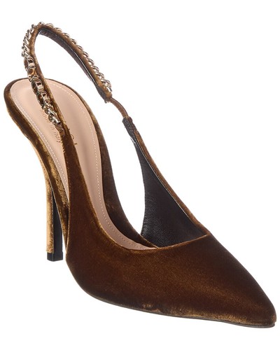 Gucci Signoria 100 Velvet Slingback Pump Women's