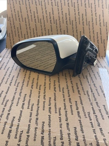 2017 - 2022 Kia Niro Left Side View Mirror White Non Heated Non Blind Spot Lh