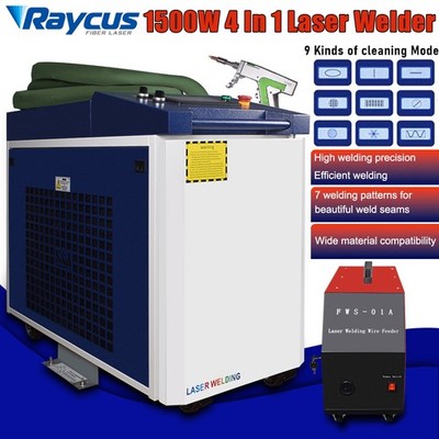 Raycus 1500W 4IN1 Laser Welding Machine Cutting Cleaning Machine Double Pendulum