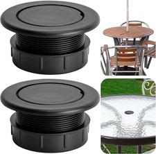 2 Pcs 2 Inch Parasol Umbrella Hole Ring Plug  Cap Set Thicker Patio Table Hole