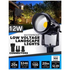 12W LED Landscape Lights 10 Pack - 900 Lumens Warm White