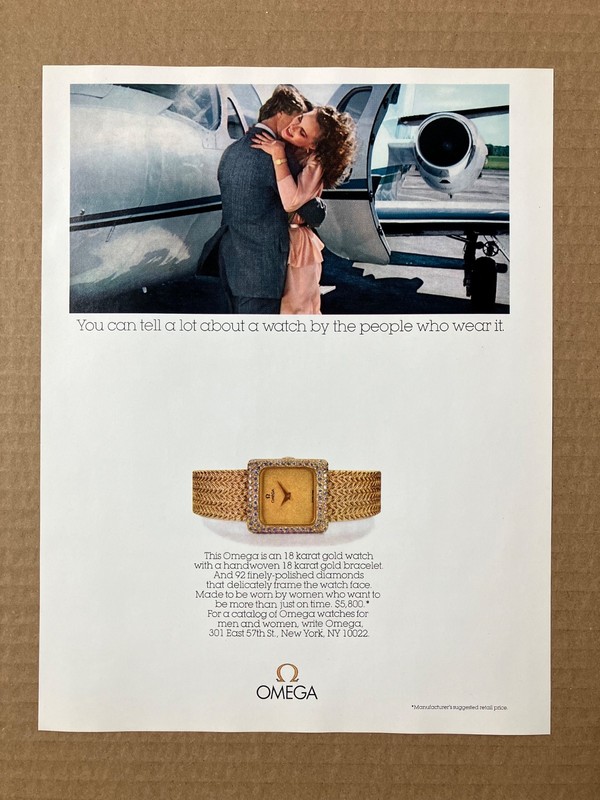 1979 Omega "You can tell a lot about a watch by the..." Print Ad, 8 1/8"x10 1/2"