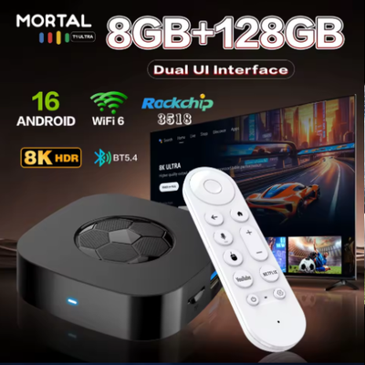 2026 New T1 Ultra TV Box Dual UI Interface 8K Ultra HD Android 16