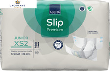 Abena Slip Premium Junior Nappies, Eco-Labelled 32 count (Pack of 1), White 0.69 per nappy
