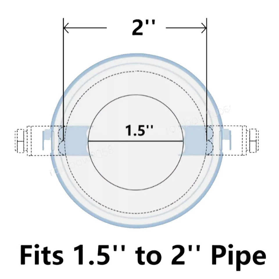 2XExhaust Pipe Tips For 2009 Honda Civic Si StainlessSteel Tail Muffler 1.5-2.1" Foto 3 de 4