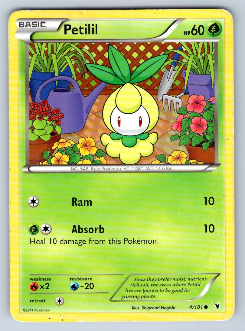Pokemon Petilil 4/101 Noble Victories NVI C LP
