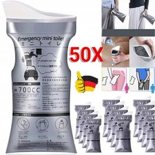 1-50x Einweg Urinal mit GRANULAT Notfall Reis...