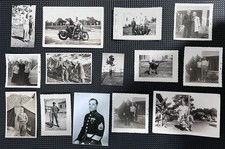 19 VTG Black White Military Photograph Lot Soldier Sailor Jeep Rifle Uniform