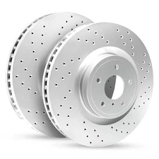 For Subaru Impreza 17-22 R1 Concepts Drilled & Slotted Front Brake Rotor Set