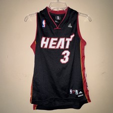 Dwyane Wade Miami Heat 3 Adidas Youth Medium Black NBA Basketball Jersey 2