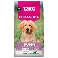 Eukanuba Puppy Large Breed Lamb & Rice Dry Dog Food - 12kg 5.07 per kilo