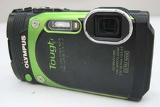 Olympus Stylus Tough TG-870 Digital Camera Green Ultra Wide Tested Working USED