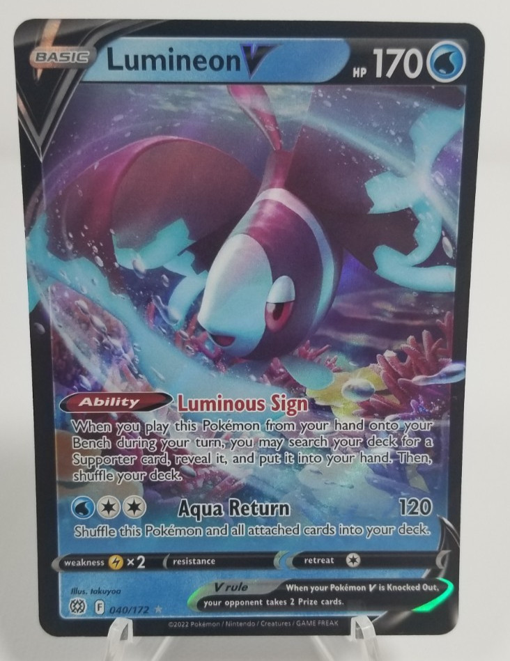 Lumineon V #40/172 Ultra Rare Brilliant Stars Pokémon TCG - Near Mint