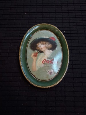 Antique Tin Coca-Cola Advertising Tip Tray 1912 Wolf & Co.