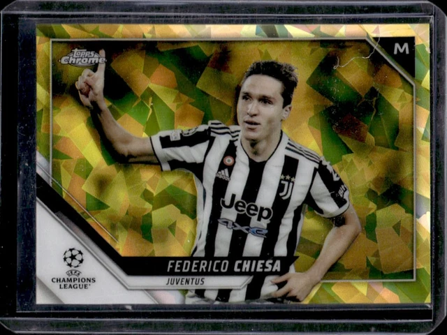 2021 Topps Chrome Sapphire UEFA Federico Chiesa Yellow #/99 Juventus