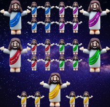 25 Little Jesus Figures Original Design Jesus Love You Mini Rubber Jesus Toy  