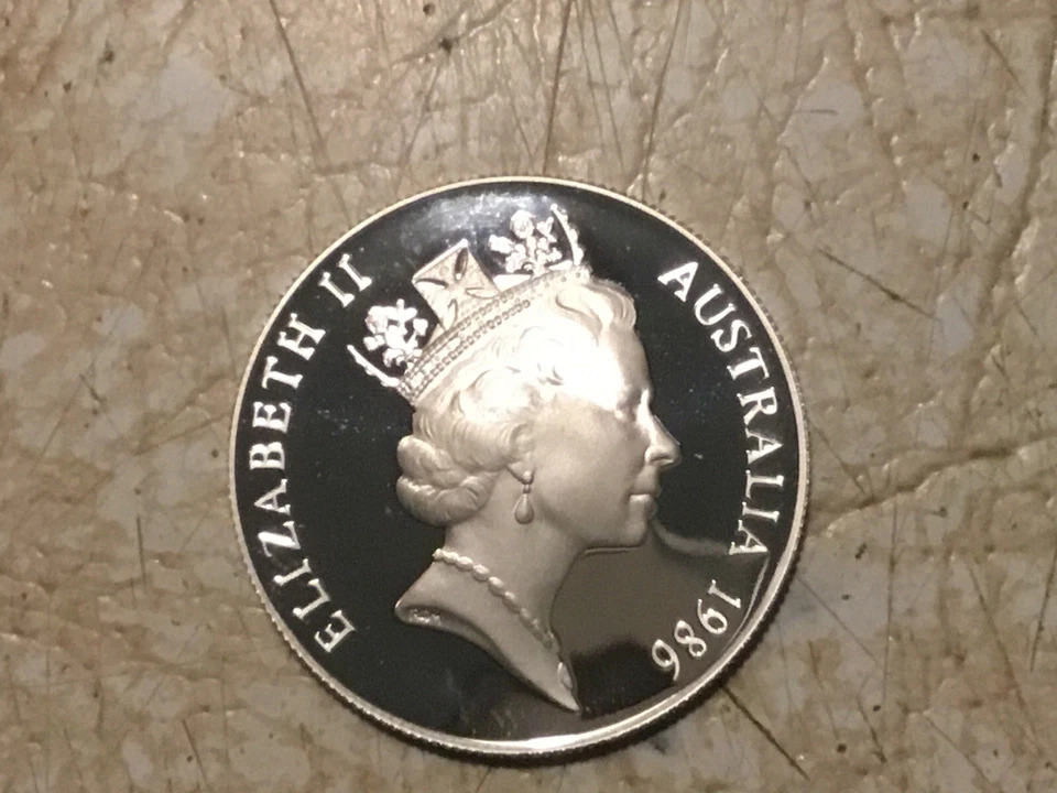 1836 1986 South Australia $10 Proof Silver Coin State  Original Case & Box - Image 3 of 4