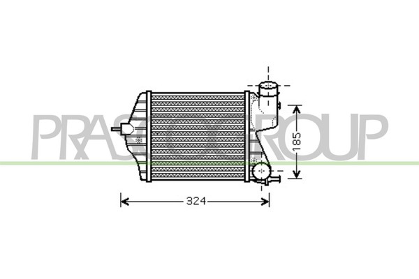 Prasco LadeluftküHler FüR Fiat Idea 350_ 1.9 JTD Lancia Musa 350 D Multijet-image