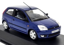 Minichamps 1/43 - Ford Fiesta MK5 2002 3 Door Blue Diecast Scale Model Car