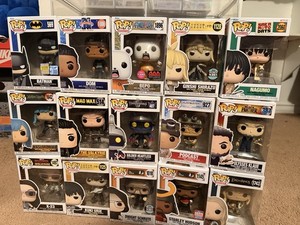 Funko Pop! Vinyl Mixed Lot 13 AAA Anime Exclusive Flocked Boxed Batman