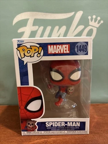 MINT Spider-Man w/Sandwich the Dog Funko Pop! Vinyl Figure #1449 +protector ❤️🐾