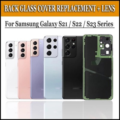 Back Glass Cover Replacement (With Lens) for Samsung S26 S25 S24 S23 S22 S21 FE