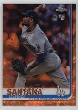 2019 Topps Chrome Sapphire Edition Orange 14/25 Dennis Santana #95 13c1