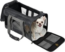 Original Deluxe Travel Pet Carrier,Airline Approved  Guaranteed On Board - Char