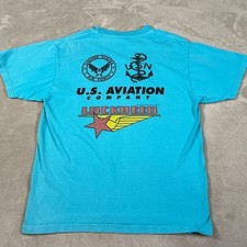 Buzz Rickson Lockheed Martin Skunk Works Aviation Air Force Vintage Shirt Size M