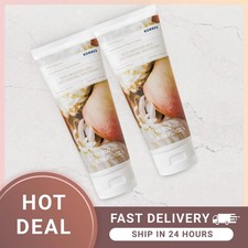Image of KORRES body moisturizer smoothing body milk peach blossom 200 ml -2 Pack RRP £38