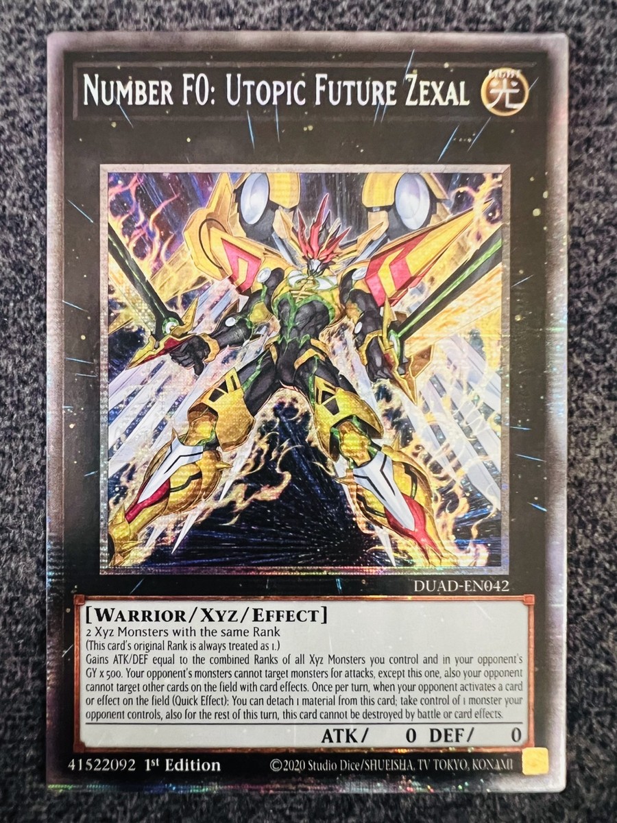 Yugioh Number F0: Utopic Future Zexal DUAD-EN042 Starlight Rare