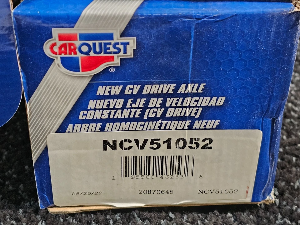 Conjunto de eixo NCV51052 Premium CV para 1990-1994 Plymouth Laser RS - Imagem 3 de 4