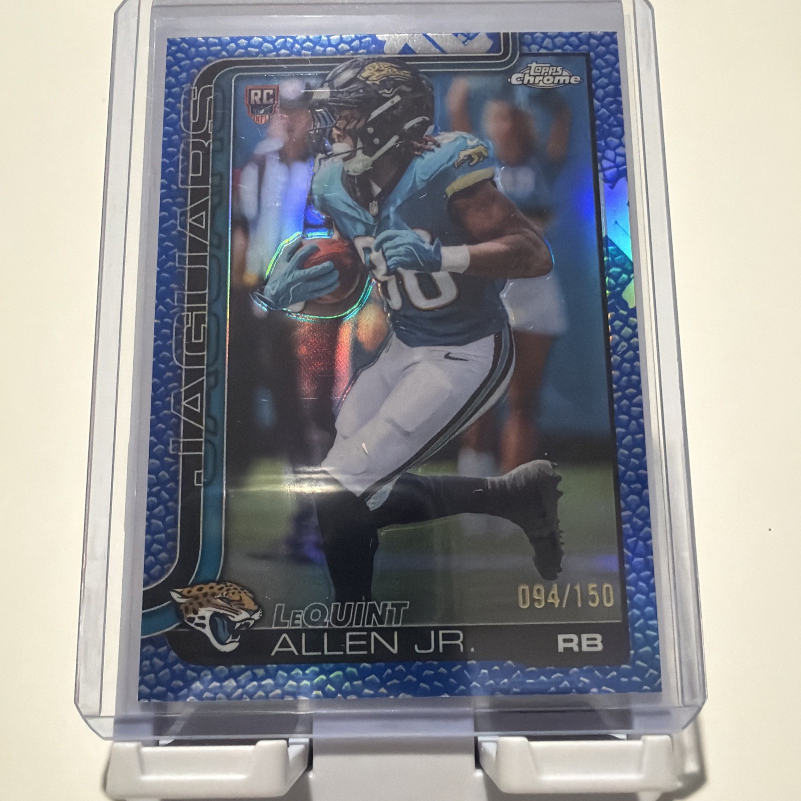 LeQuint Allen Topps Chrome #384 Blue Refractor