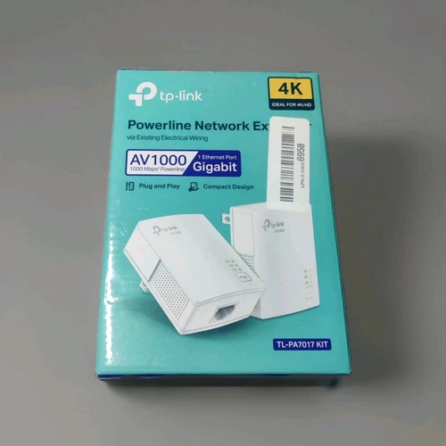 TP-Link TL-PA7017 Kit- AV1000 Gigabit Powerline Ethernet Starter Kit