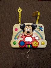 RARE Vintage Mattel Walt Disney MICKEY MOUSE Baby Crib Activity Center