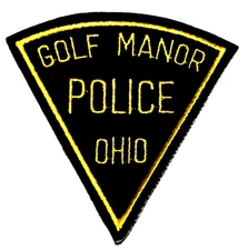 GOLF MANOR – POLICE - OHIO OH Sheriff Police Patch VINTAGE OLD MESH - FELT -