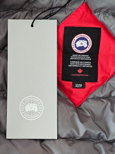 AUTH NWT CANADA GOOSE Camp Hooded Packable Down Jacket Matte Red Women's XS - 第 16/18 張圖片