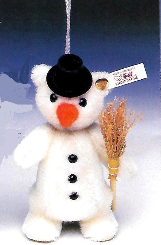 MAN 2001年 STEIFF ほうきを持ったスノウマン 21cm STEIFF 