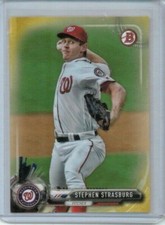 2017 Bowman Stephen Strasburg Gold Paper Base #'ed 45/50
