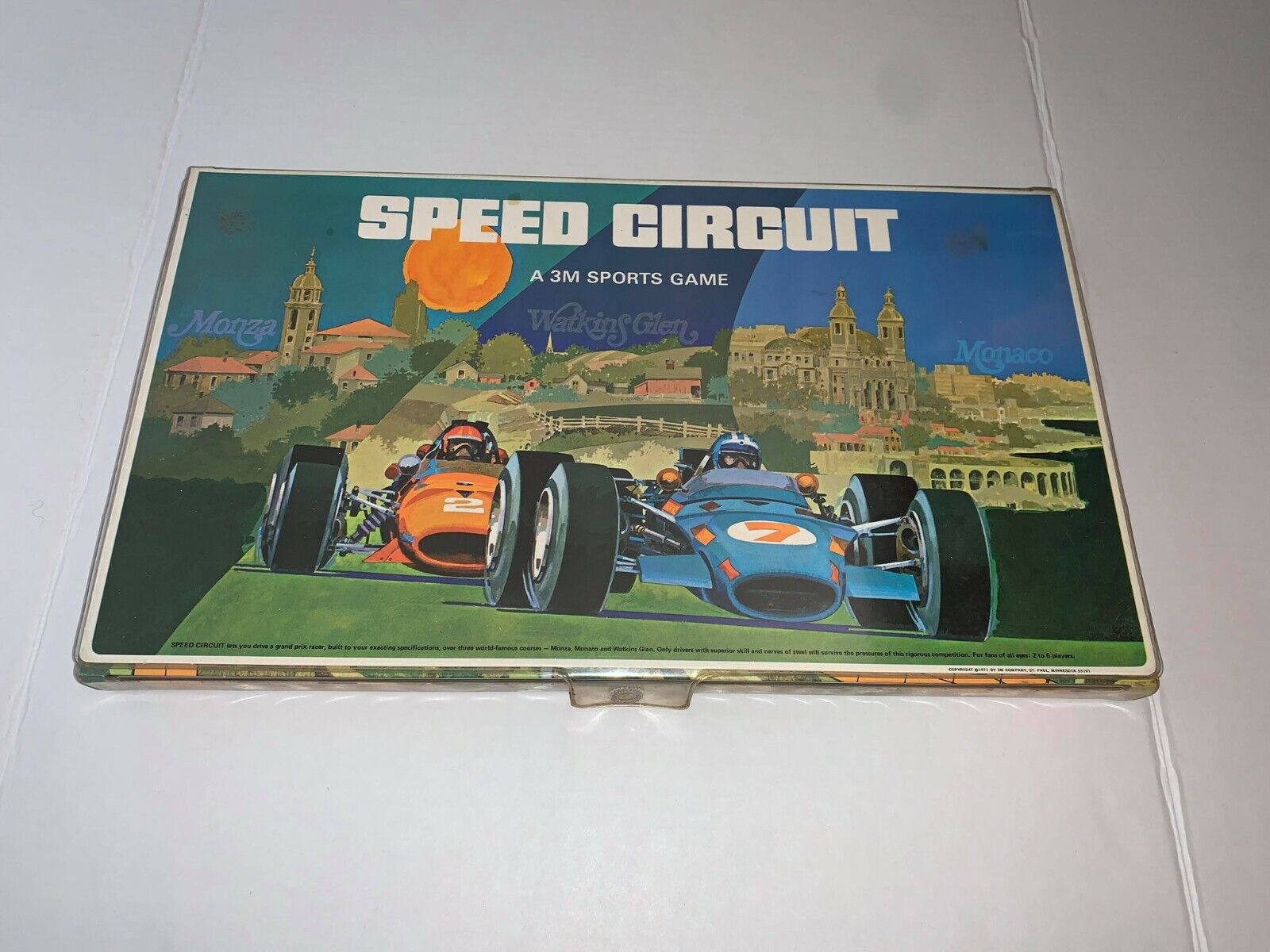 Vintage 1971 3M Speed Circuit Racing Sports Board Game ALMOST COMPLETE