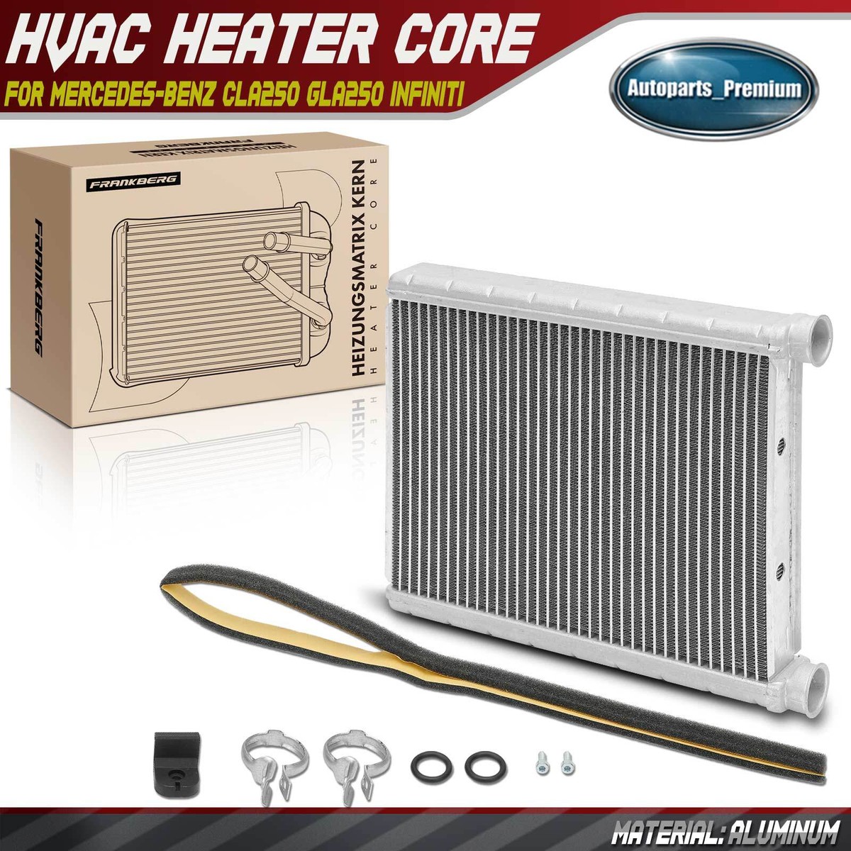HVAC Heater Core for Mercedes-Benz W205 CLA250 CLA45 AMG GLA250