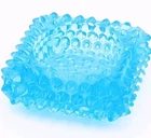 Vintage Fenton Hobnail Colonial Blue Salt Dip Or Candle Holder 3"