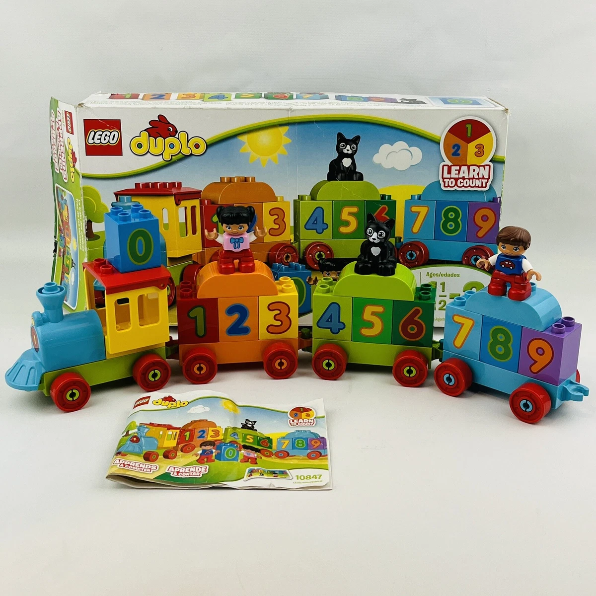 ting Automatisering forfriskende Lego Duplo 10847 Number Train Building Set Learn To Count Educational  Complete | eBay