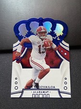 2020 Crown Royale Draft Picks Blue #93 Tua Tagovailoa rookie parallel